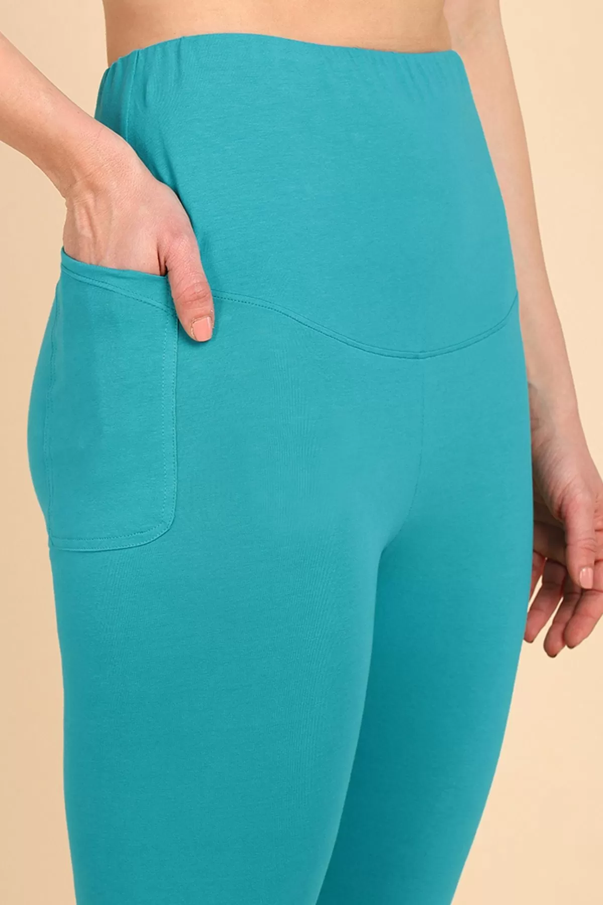 247 Zactive™ Sea Green Maternity Leggings (Pregnancy & Postpartum)